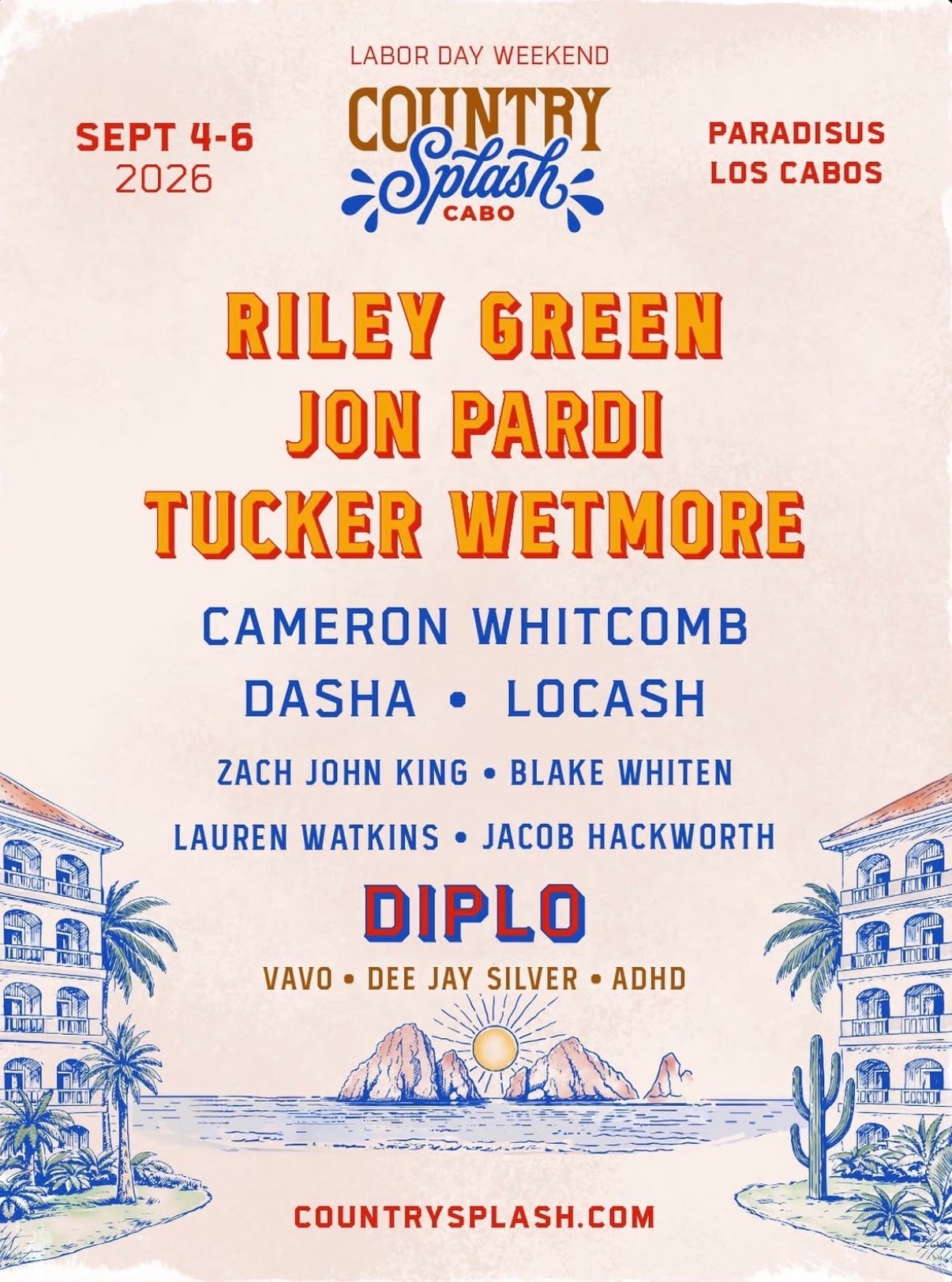 Country Splash Cabo 2026